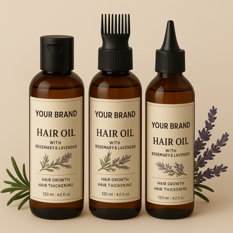 Hair oil Mock up